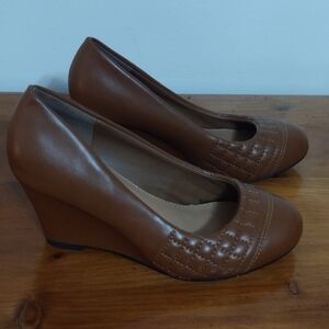 Wedge Brown Elegant Women Shoes